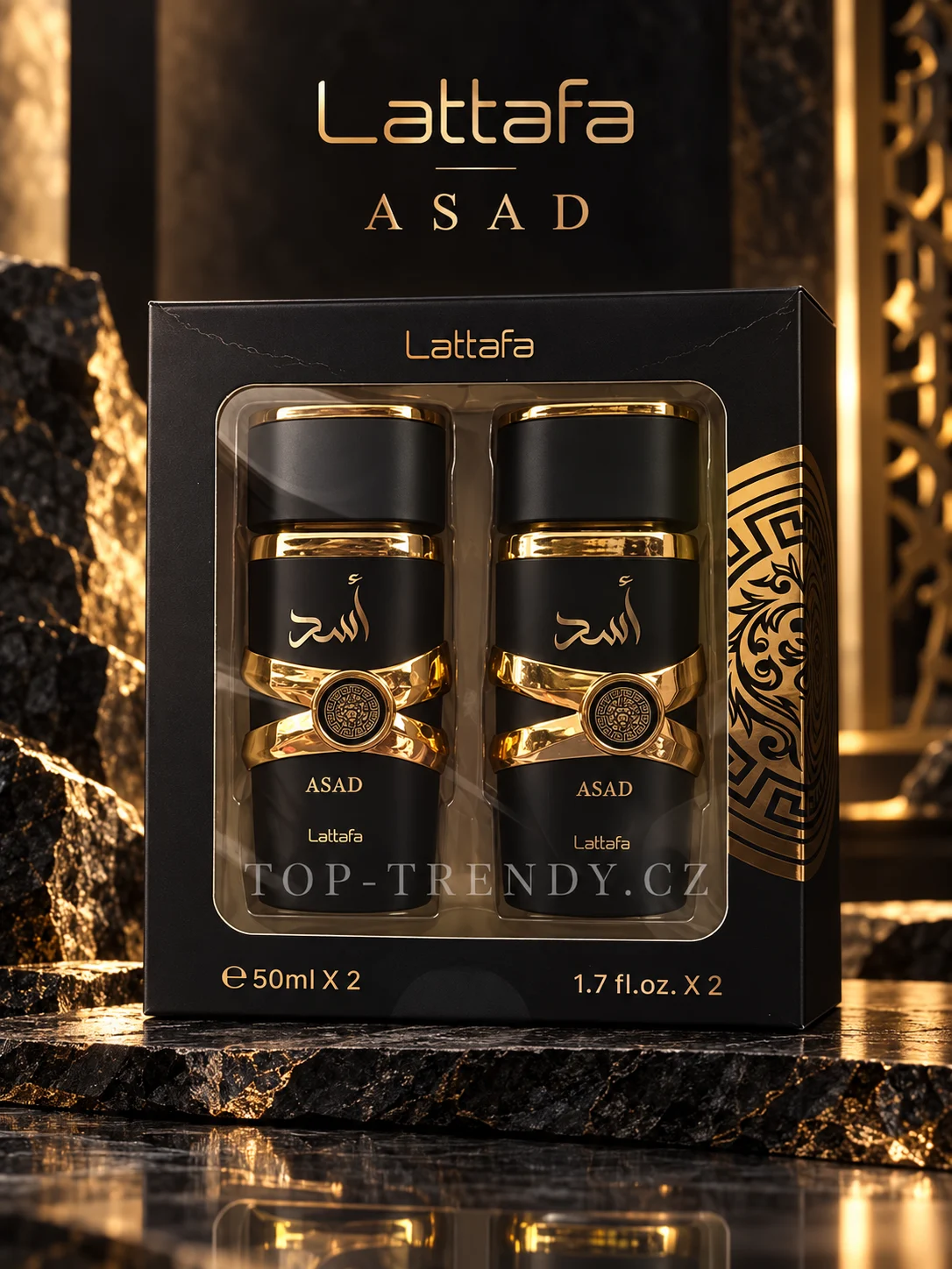 ASAD BLACK GIFT SET – INSPIRED BY LATTAFA ASAD